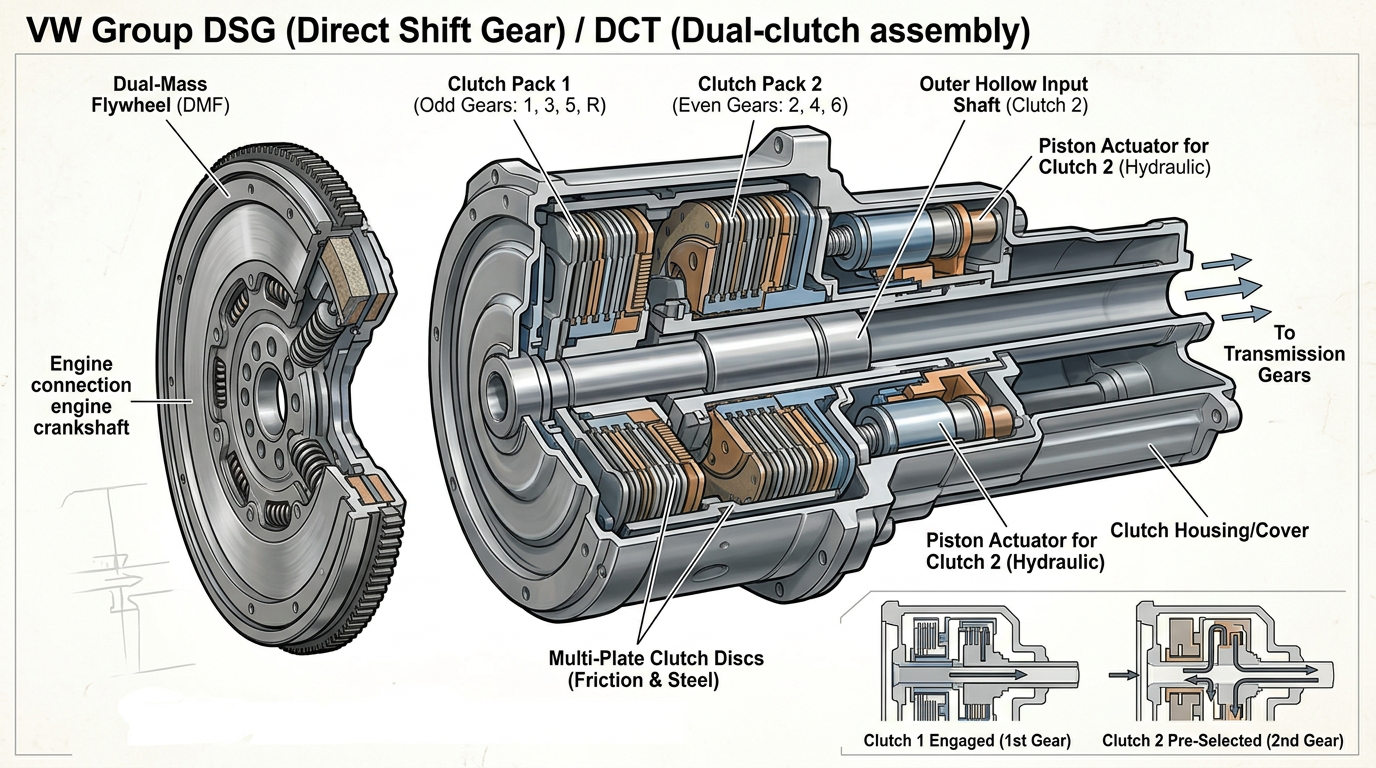 DSG Doppelkupplungsgetriebe